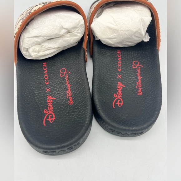 Disney Parks Signature Textile Jacquard Mickey Slides - Picture 5 of 15